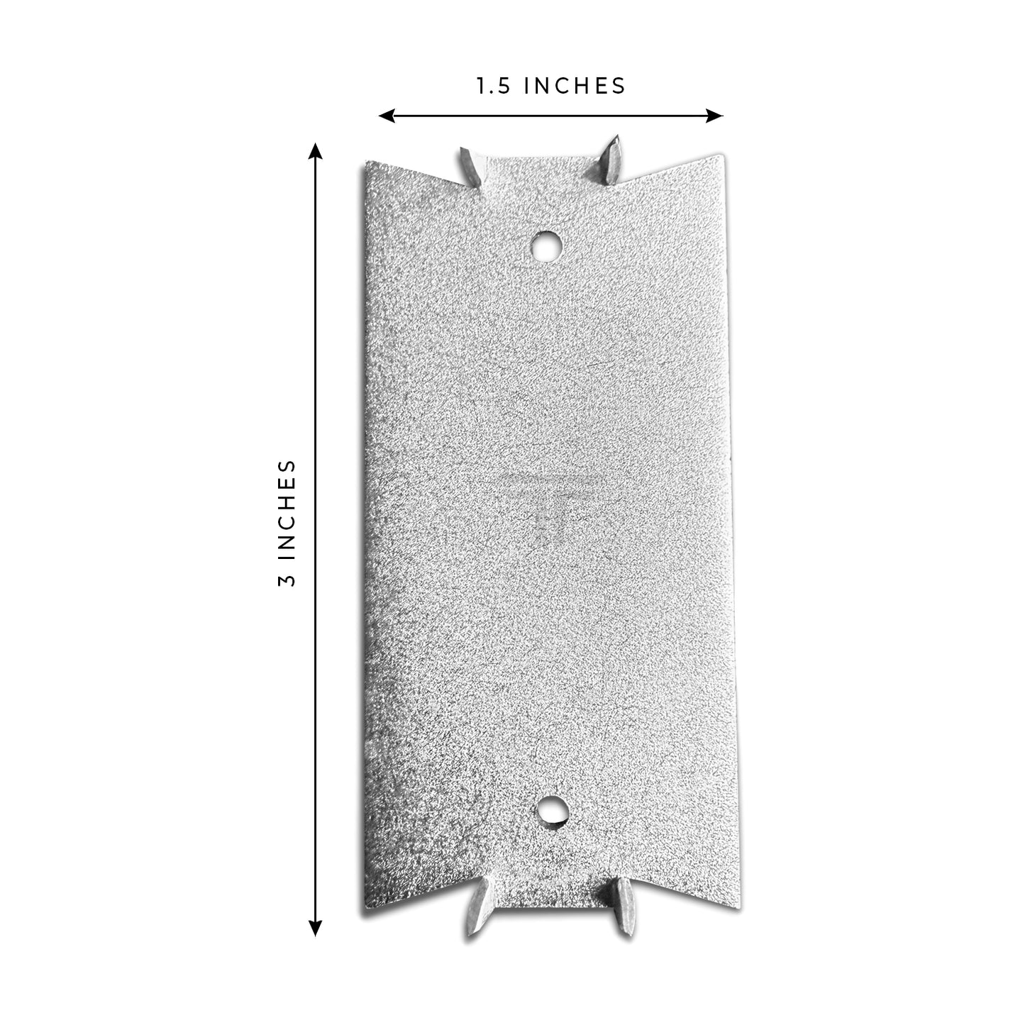 100-Pack 1.5-in. x 3-in. Steel Nail Plates for Wood Studs