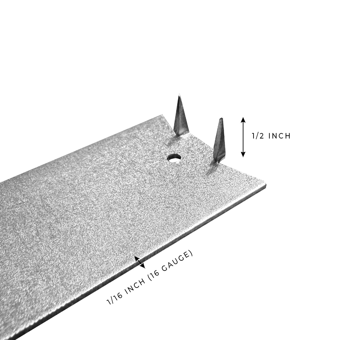 100-Pack 1.5-in. x 3-in. Steel Nail Plates for Wood Studs