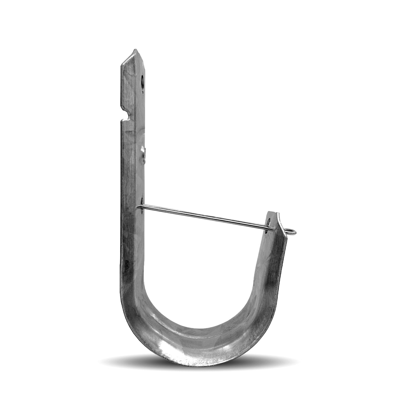 100-Pack 2-inch Wall Mount Galvanized Steel Cable J-Hooks with Retainer Clip