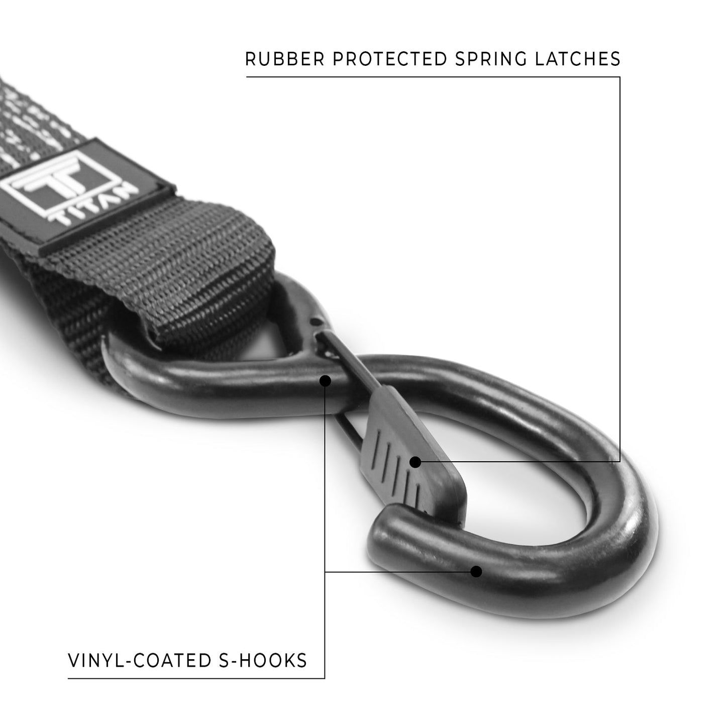 Heavy-Duty 1.5" x 15' Ratchet Tie Down Straps with S-Hooks (Set of 16)