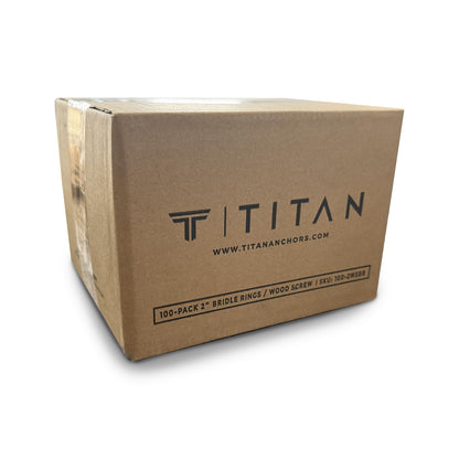 2 inch Bridle Rings (Wood Screw)