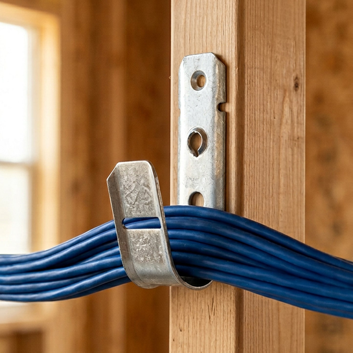 3/4" inch Wall Mount Galvanized Steel Cable J-Hooks