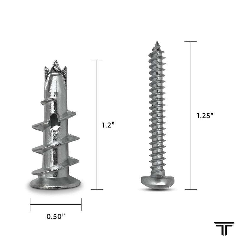 Titan Anchors 200Pack SelfDrilling Zinc Drywall Anchors with Screws